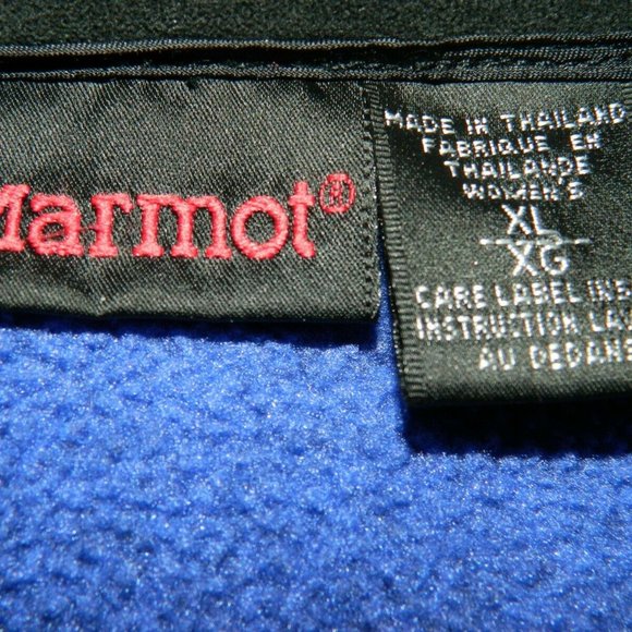 VTG Marmot Blue Fleece Full Zip Jacket XL womens - Picture 4 of 8